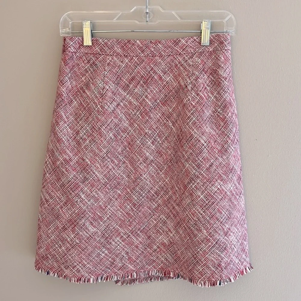 Banana Republic Pink Fringe A-Line Skirt Size‎ 0